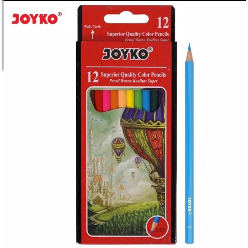 

PENSIL WARNA JOYKO PANJANG 12 COLOR PENCILS