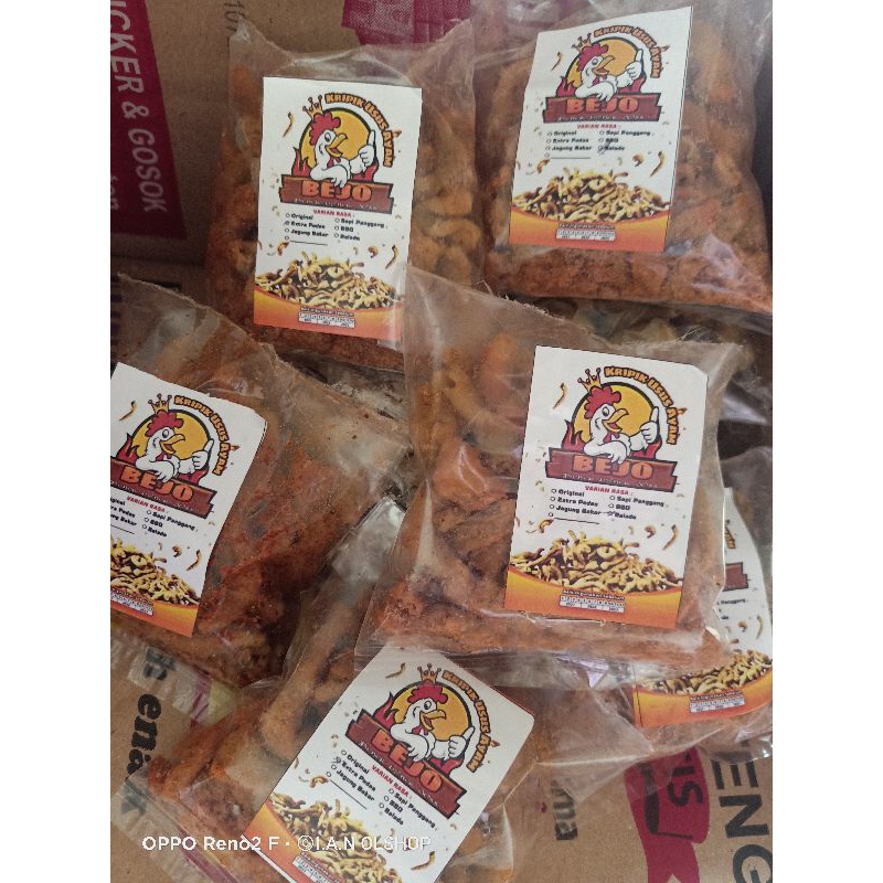 

PAKET USAHA Kripik usus ayam 25pcs