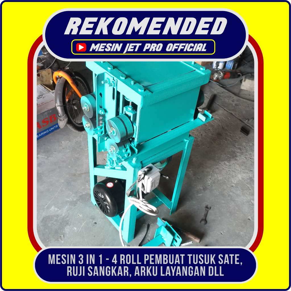 Mesin Tusuk Satw 3 in 1 ruji sangkar mini keluar 1 bongkar pasang pisau