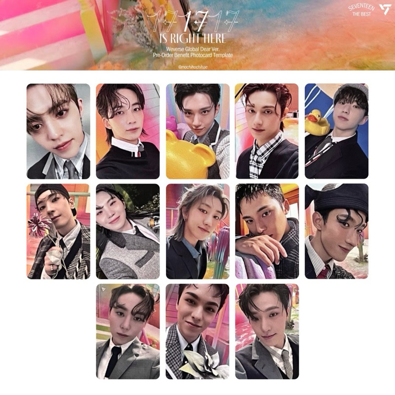 Ready Stock POB weverse 17th best album carat dear version