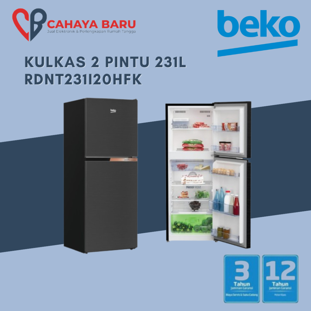 BEKO KULKAS 2 PINTU RDNT231I20HFK