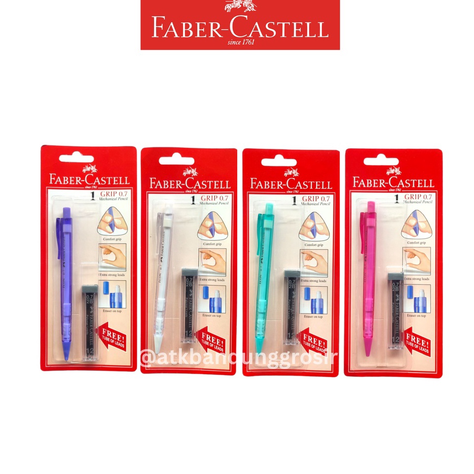 

Murah Banget Pensil Mekanik Faber Castell ECON 7 mm Mechanical Pencil Refill dengan Barrel Grip Penghapus 13431 Set