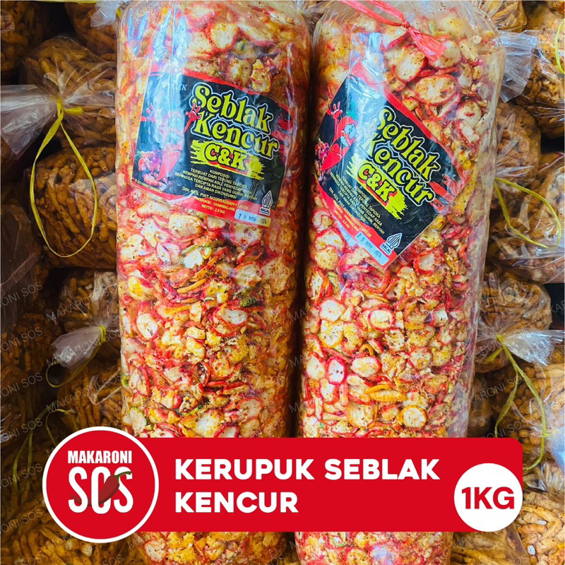 

KERUPUK SEBLAK | 1KG | KERUPUK VIRAL PEDAS KENCUR PEDAS MANTAP SNACK PEDAS