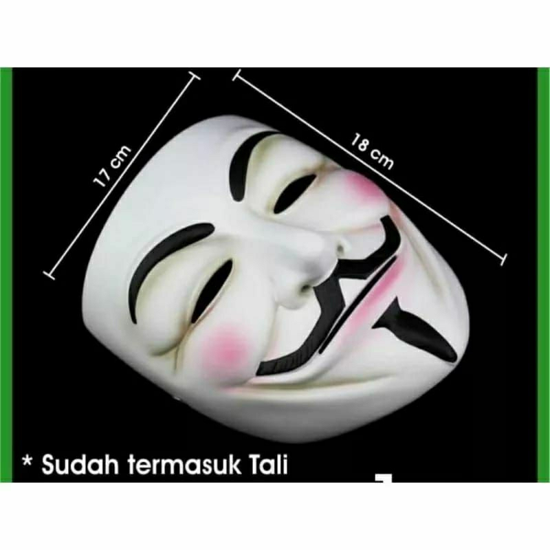 ⚡SALE⚡ Topeng anonymous / Topeng Halloween / Topeng Joker / Topeng Hacker Hacker
