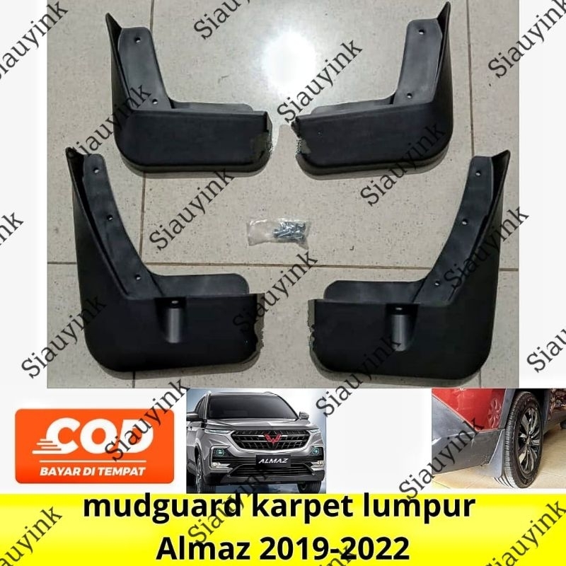 jsl mudguard karpet lumpur mobil wuling almaz