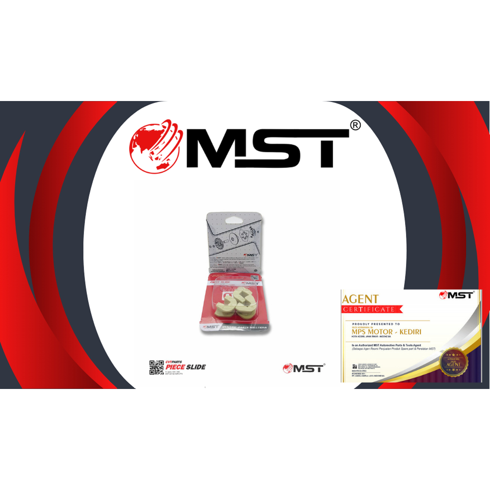 PIECE SLIDE / SLIDER / KLIP ROLLER / JEPIT RUMAH ROLLER HONDA VARIO 125 VARIO 150 MERK MST