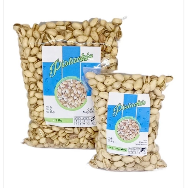 

Kacang Pistachio/Kacang Pustuk 500gr Oleh2 Haji & Umroh Cemilan Khas Arab