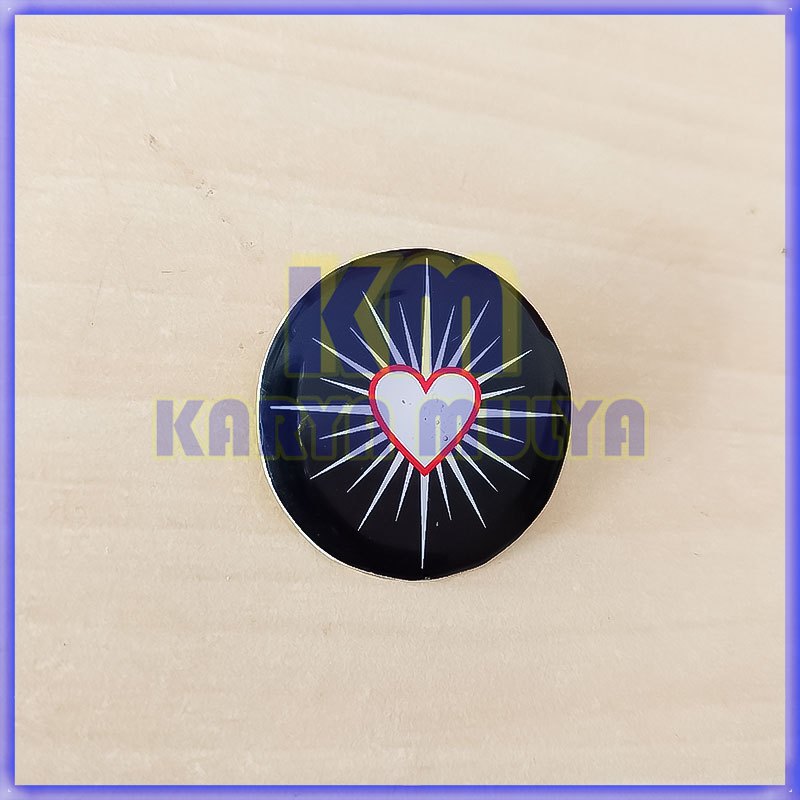 Lencana Pin Logo PSHT Model Bulat Pin PSHT Pin Bros PSHT Bulat - Karya Mulya