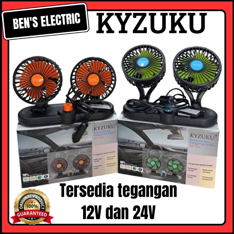 Kyzuku kipas angin mobil dc 12V dan 24V