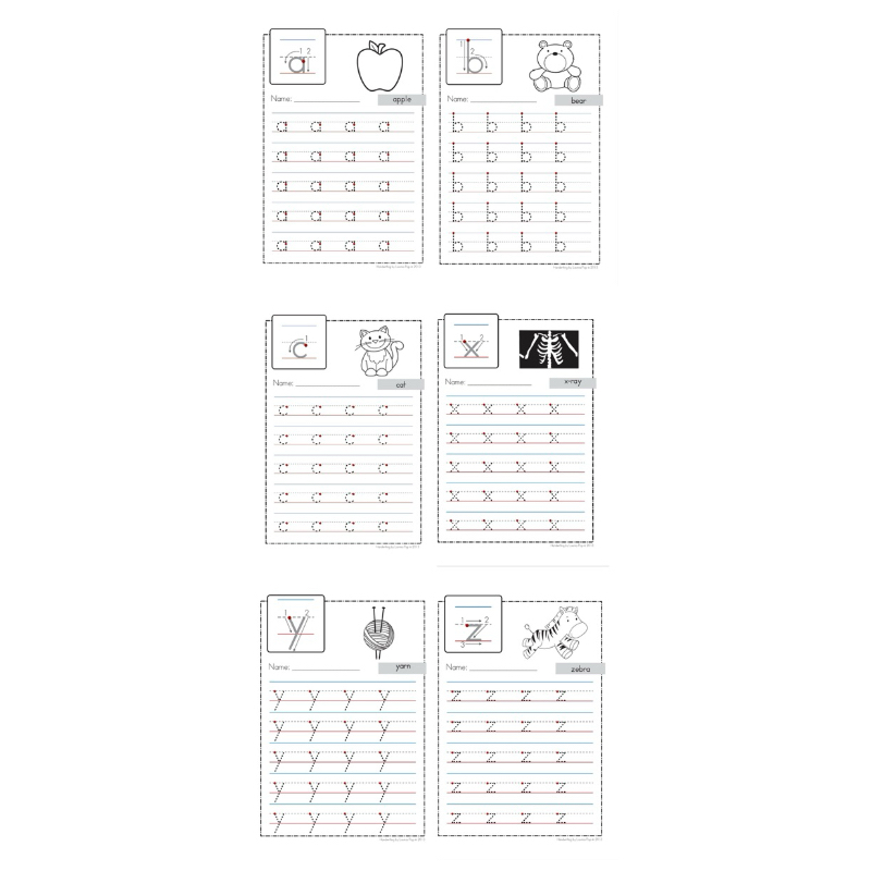 

Lembar Latihan Mengenal Huruf Kecil