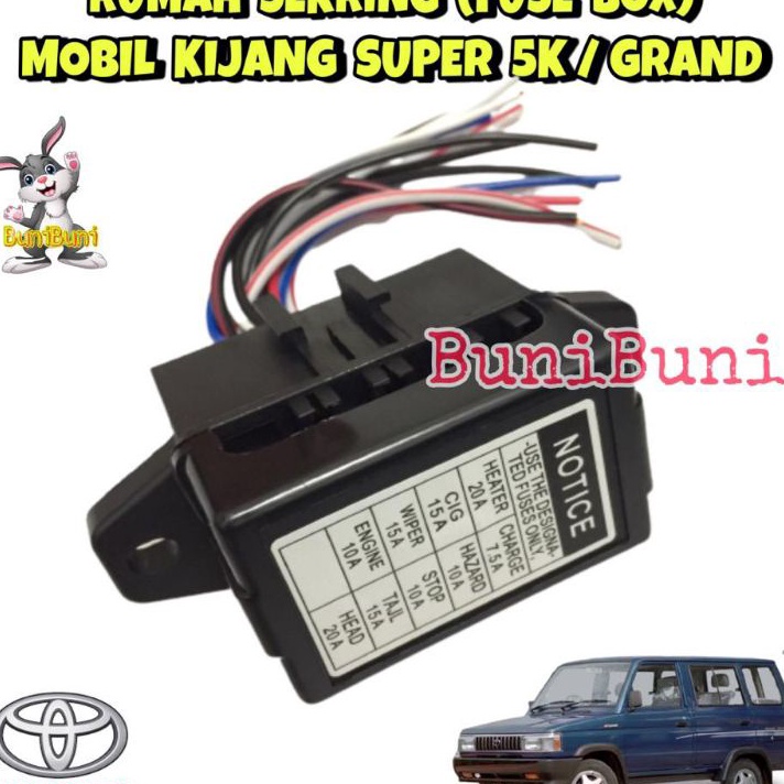 Fuse Box  Rumah Sekring Sikring Mobil KIJANG Super 5K  Rover Dan KIjang Grand Universal