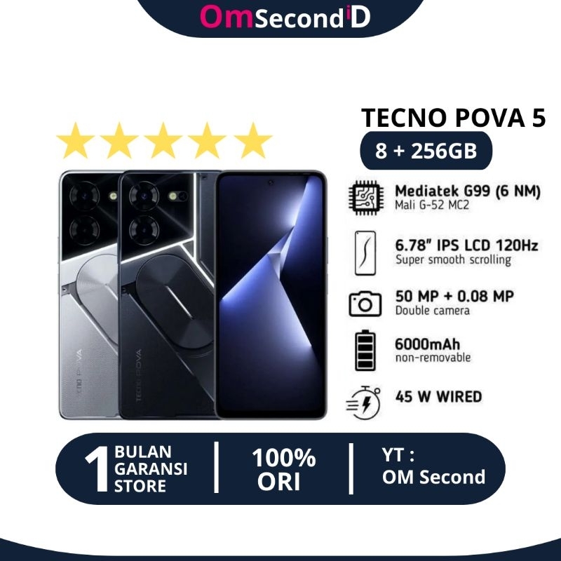 TECNO POVA 5 8/256 SECOND FULLSET