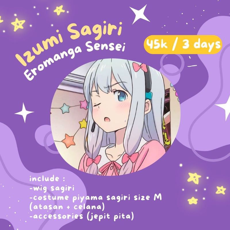 [Sewa/Rental] Baju Cosplay Kostum Izumi Sagiri Eromanga Sensei