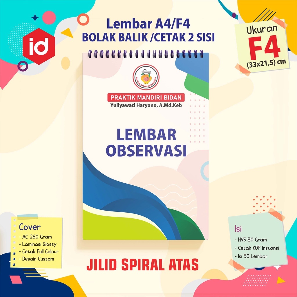 

BUKU LEMBAR BOLAK BALIK BIDAN BESAR || LEMBAR PARTOGRAF || LEMBAR SOAP || LEMBAR OBSERVASI