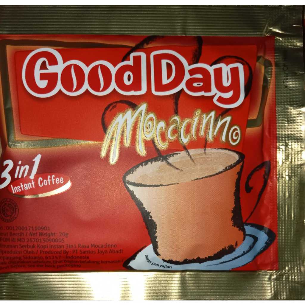 

Good Day Mocacino 1 renceng isi 12 sachet