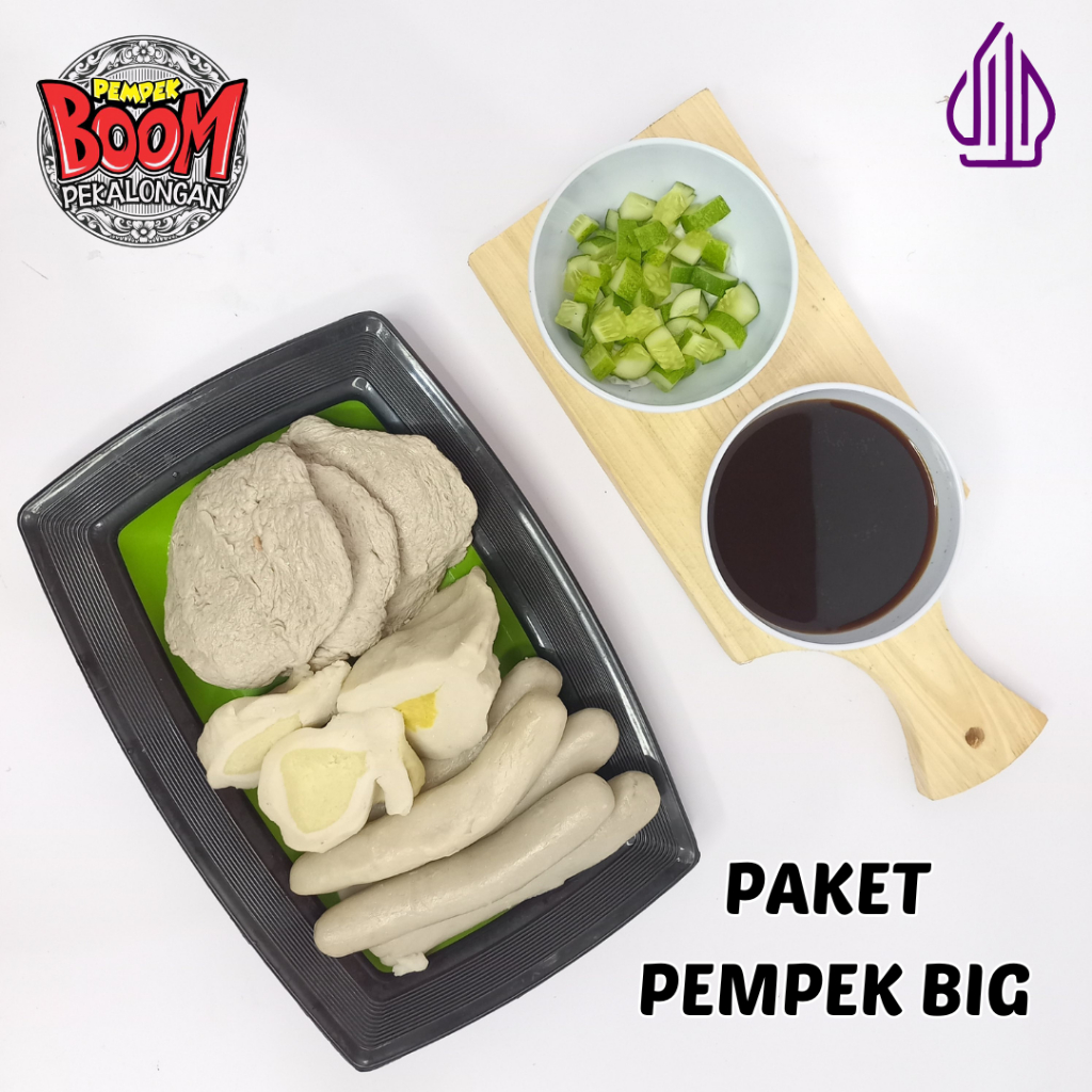 

Pempek Boom Menu komplit isi 4 varian : KAPALSELAM | KULIT | LENJER | TELOR KECIL