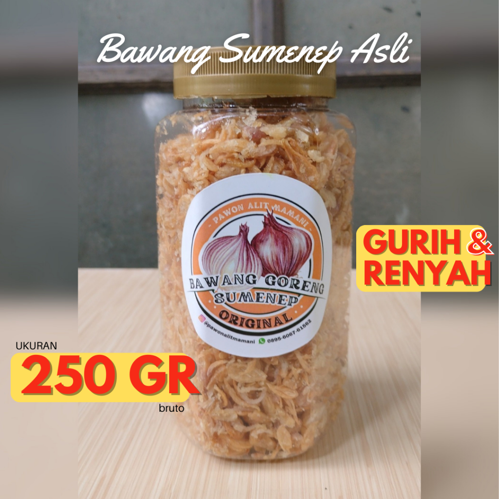 

Bawang Goreng Original / Bawang Sumenep / Bagor