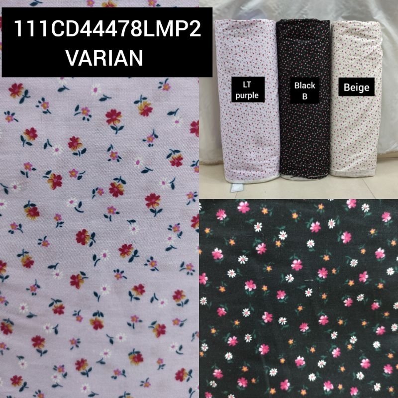kain Katun Jepang Motif Bunga 111CD44478LMP2 VARIAN