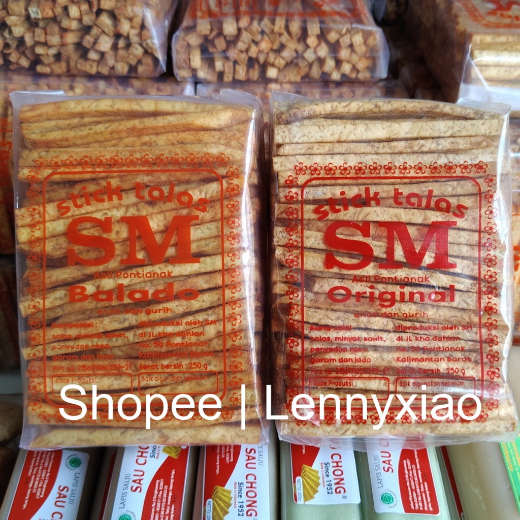 

STICK TALAS SUSUN SM SNACK STIK SM *SM* BESAR 250 GR Gram KHAS PONTIANAK ENAK DAN GURIH Recommended