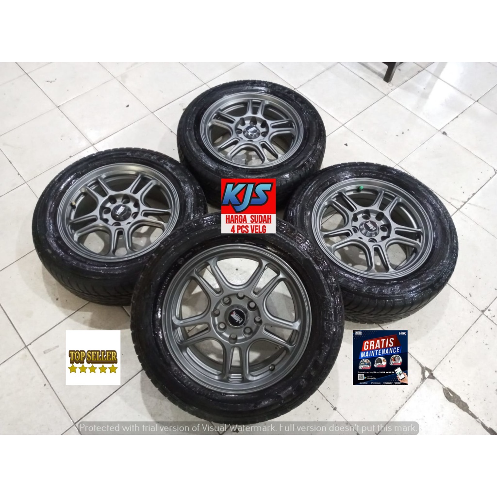 Velg Racing Bekas R14 HSR NX Spo Pcd 4x100 4x114 Ring 16 Buat Agya Ayla Sigra Calya Sirion Avanza Pe