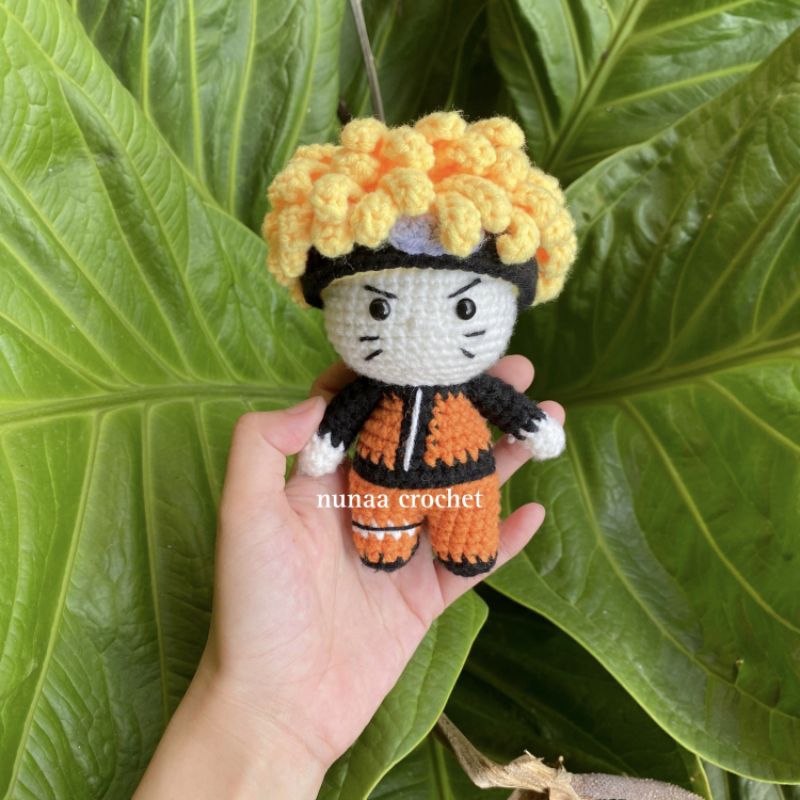 Boneka rajut Naruto | Amigurumi Rajut Naruto | Boneka Rajut Anime | Boneka Rajut Custom | Boneka Raj