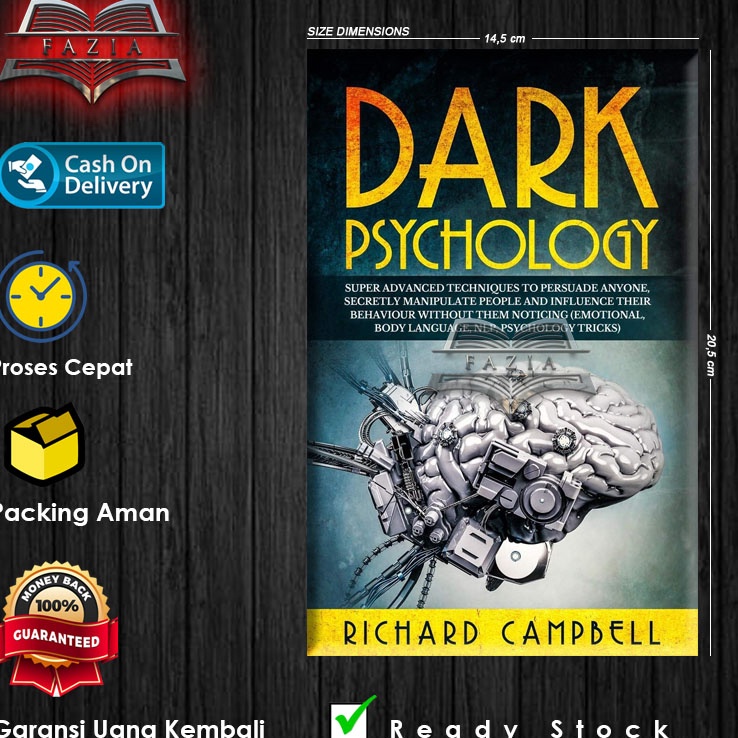 Hot Sale IndonesiaEnglish Dark Psychology by Richard Campbell