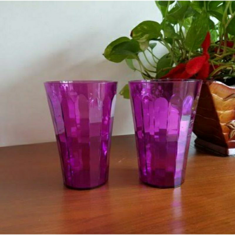 TUPPERWARE Activity Prism purple series/gelas prisma ungu