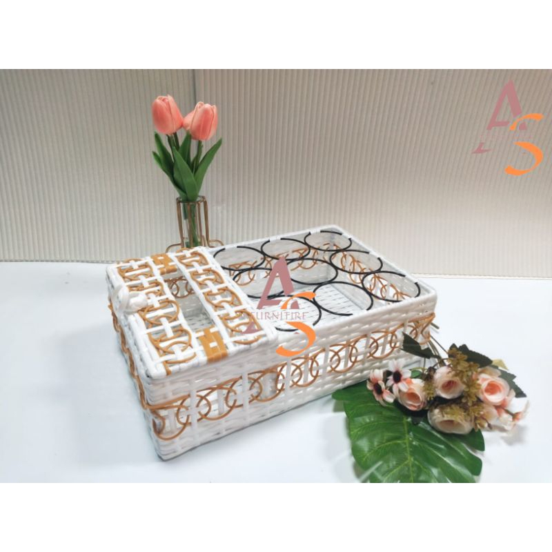 TEMPAT AQUA 2IN1 +TISU/TEMPAT   AQUA GELAS ESTETIK/TEMPAT AQUA GELAS/TEMPAT TISU ESTETIK/TEMPAT TISU