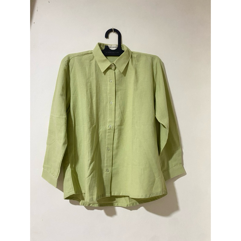 KEMEJA LINEN CRINKLE PREMIUM WANITA