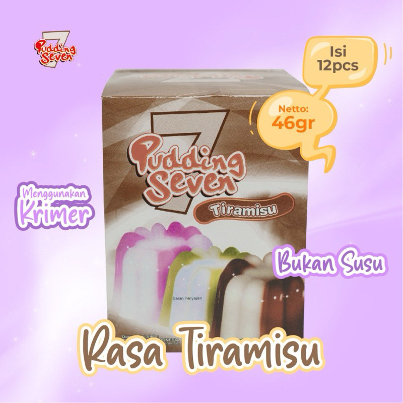 

puding coklat tiramisu agar agar seven 17perbox