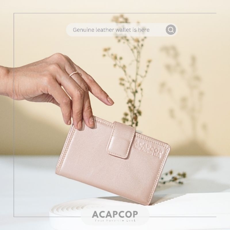 ACAPCOP - Dompet Medium Wanita Leather - Kulit Sapi Asli