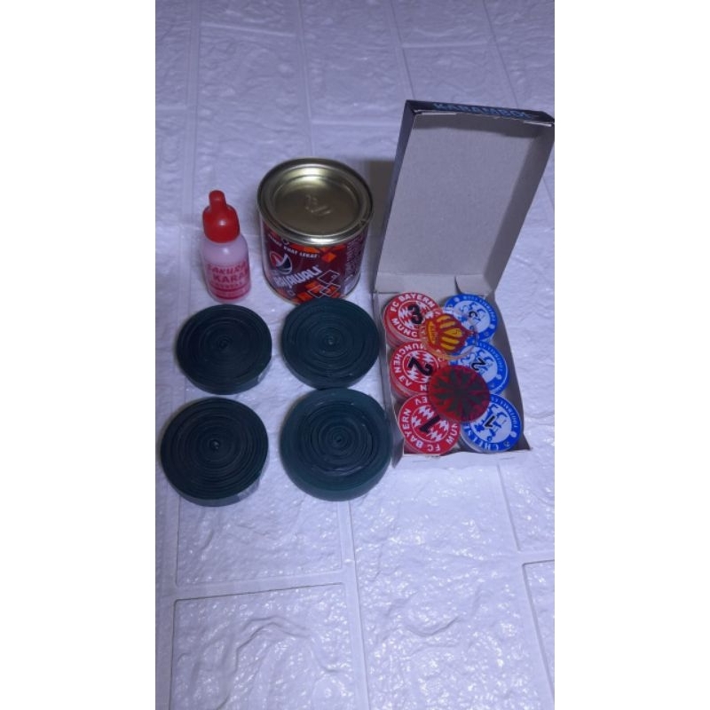 Paket Komplit Karambol Premium Karet Mantul