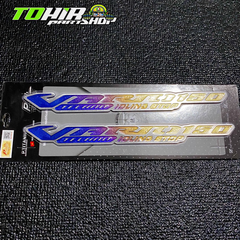 Emblem Vario 150 techno idling stop TITANIUM Vietnam