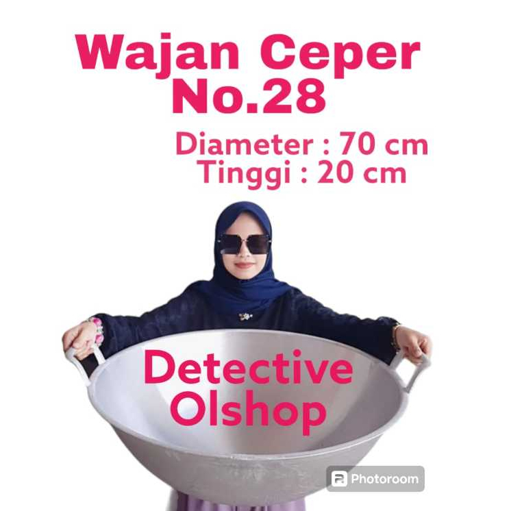 Wajan Ceper/ Katel/Kuali Ceper Berkualitas tinggi No.28