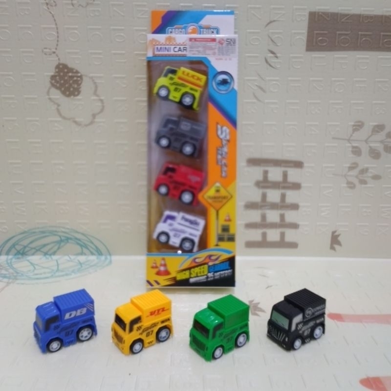 MAINAN MOBIL TRUK kecil isi banyak mini car series