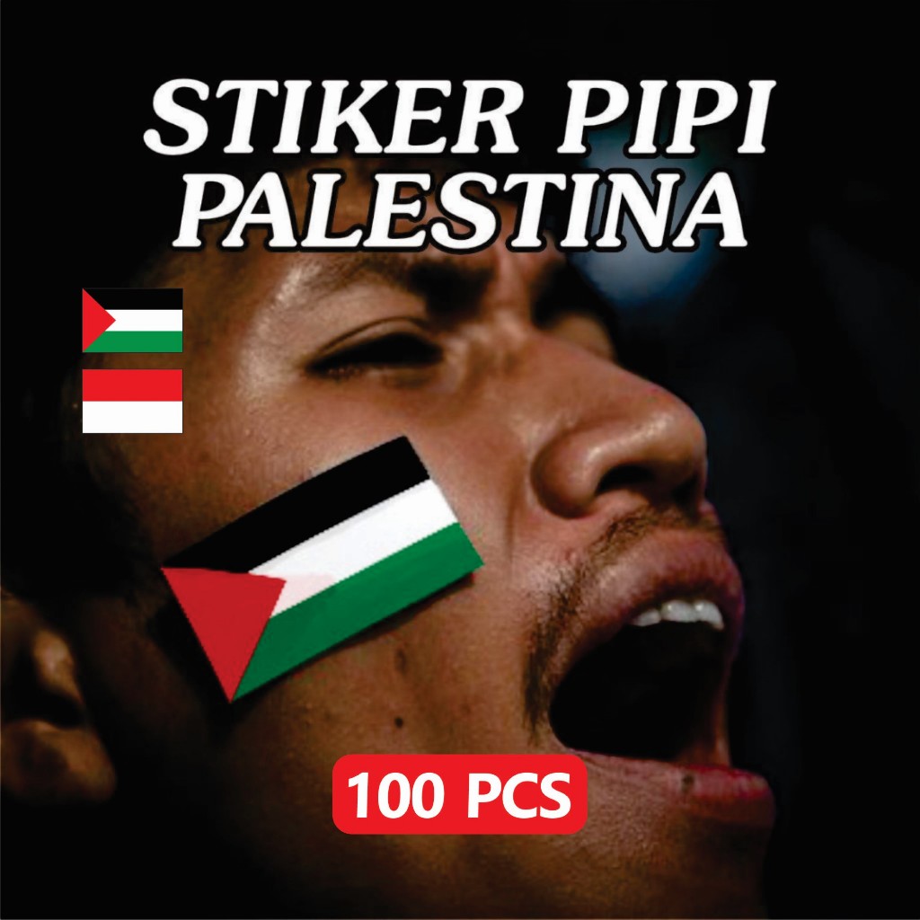 

Stiker Pipi Palestina Dan Indonesia 100 Pcs / Stiker Bendera Palestina / Bisa Untuk Peci dan Baju