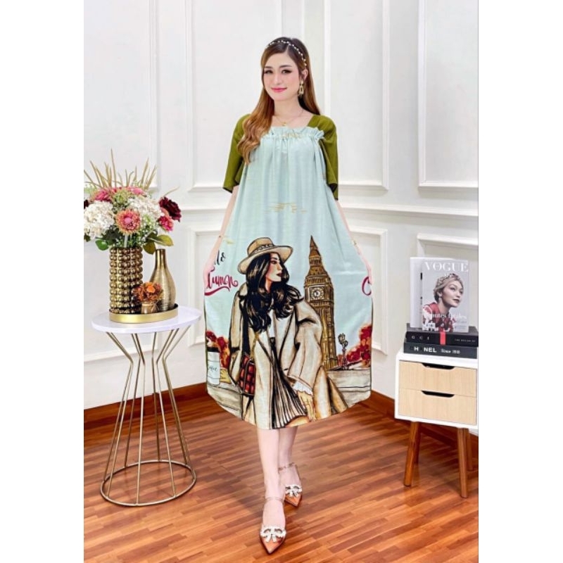 Home Dress Sofia Daster Sofia terbaru daster Fuji motif bahan rayon