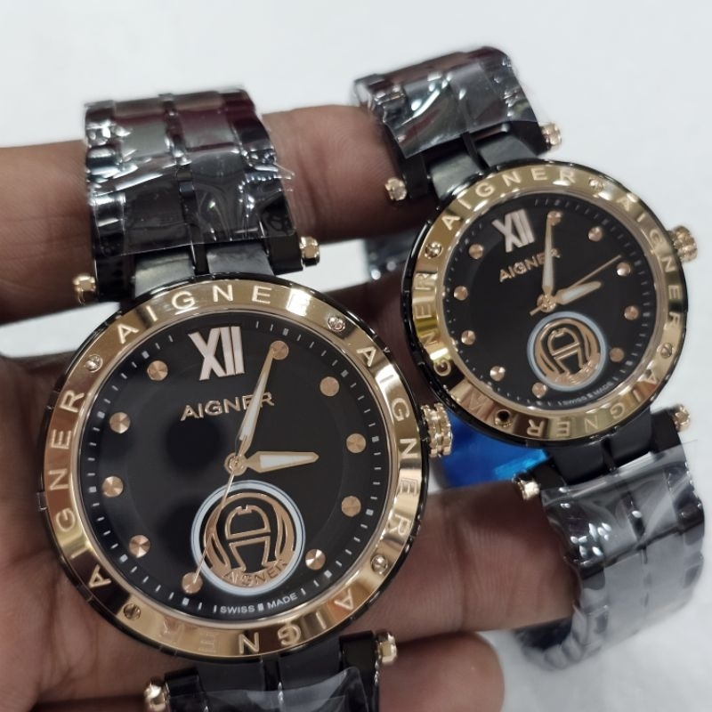 Aigner Vigevano AGW235000 Black Jam Tangan Original