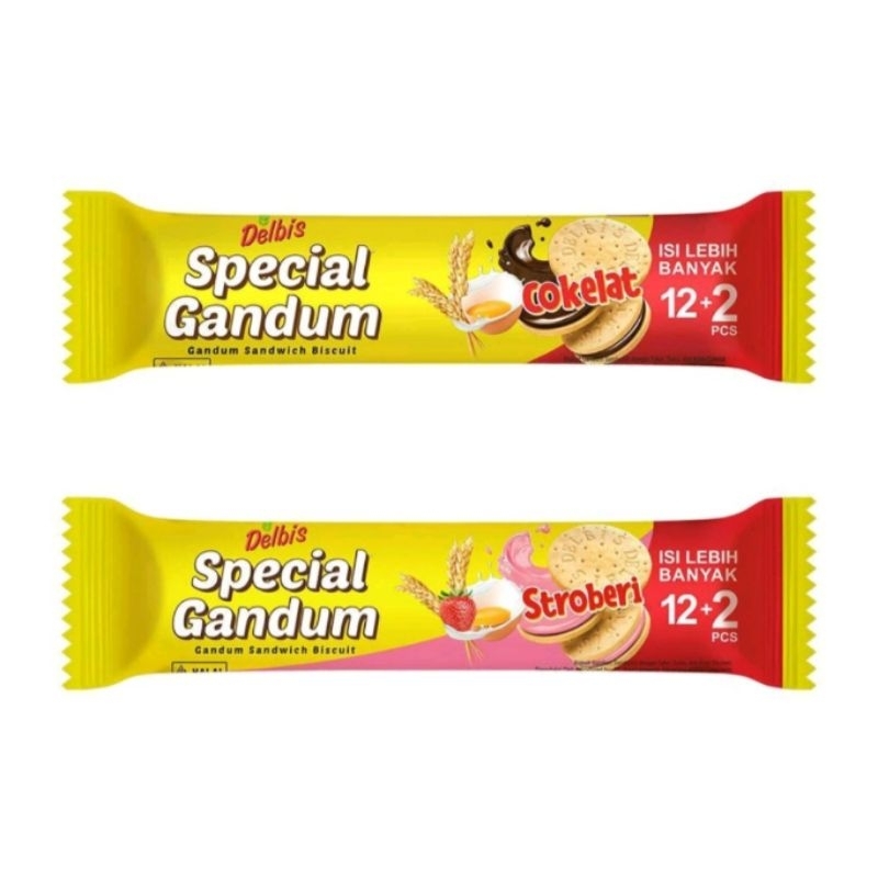 

Delbis Special Gandum Cokelat/Stoberi 39Gr/115G+19Gr