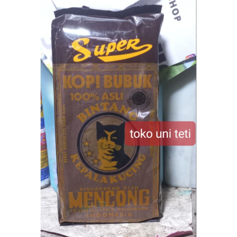 

Kopi Semendo Cap Bintang Kepala Kucing (Kopi Kucing) Asli Palembang,