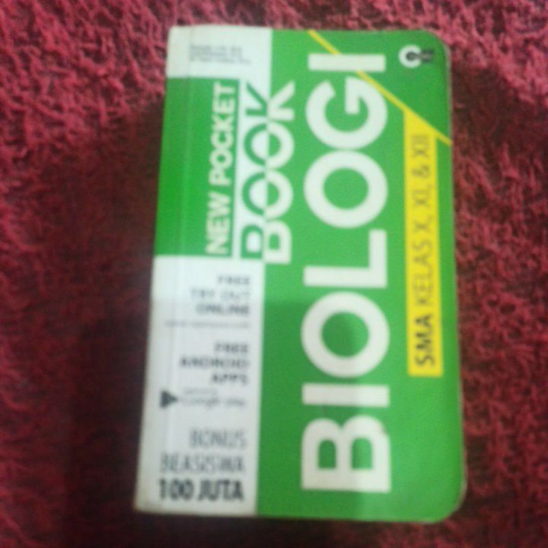 buku new pocket book biologi SMA