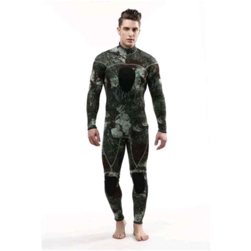 Baju selam wetsuit scuba diving snorkeling camoflage neoprene 3mm drysuit