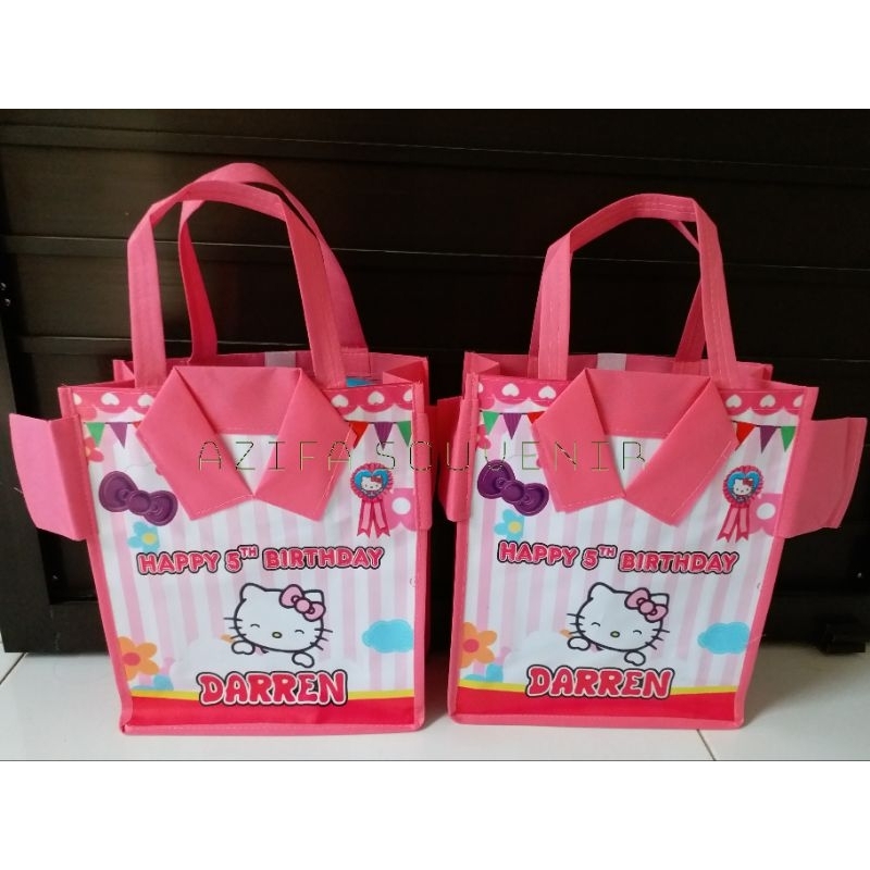 

TAS BAJU KEMEJA CUSTOM Souvenir Ulang Tahun / Ultah Anak Murah