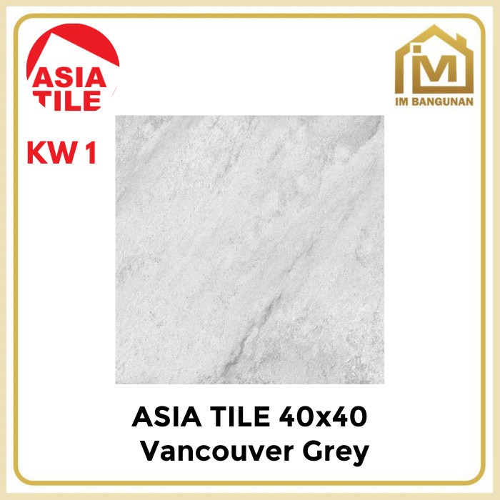 Keramik Lantai 40x40 Asia Tile Vancouver Grey / Cream KW1 / Keramik 40x40 Asia Tile Vancouver Grey /