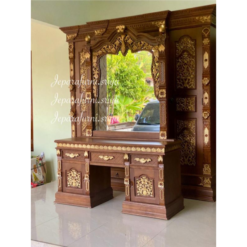 MEJA RIAS UKIR JATI JEPARA I MEJA RIAS GEBYOK I MEJA RIAS JEPARA I SET KAMAR PENGANTIN