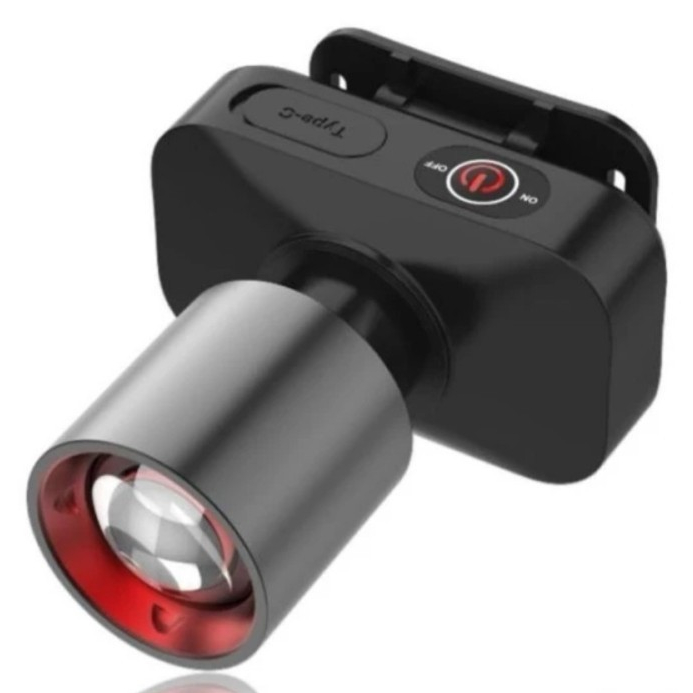 Senter Kepala Aoki Zoom Ak-3685A Ak 3685B60watt Cahaya Putih/kuning  Senter kepala LED zoom Aoki