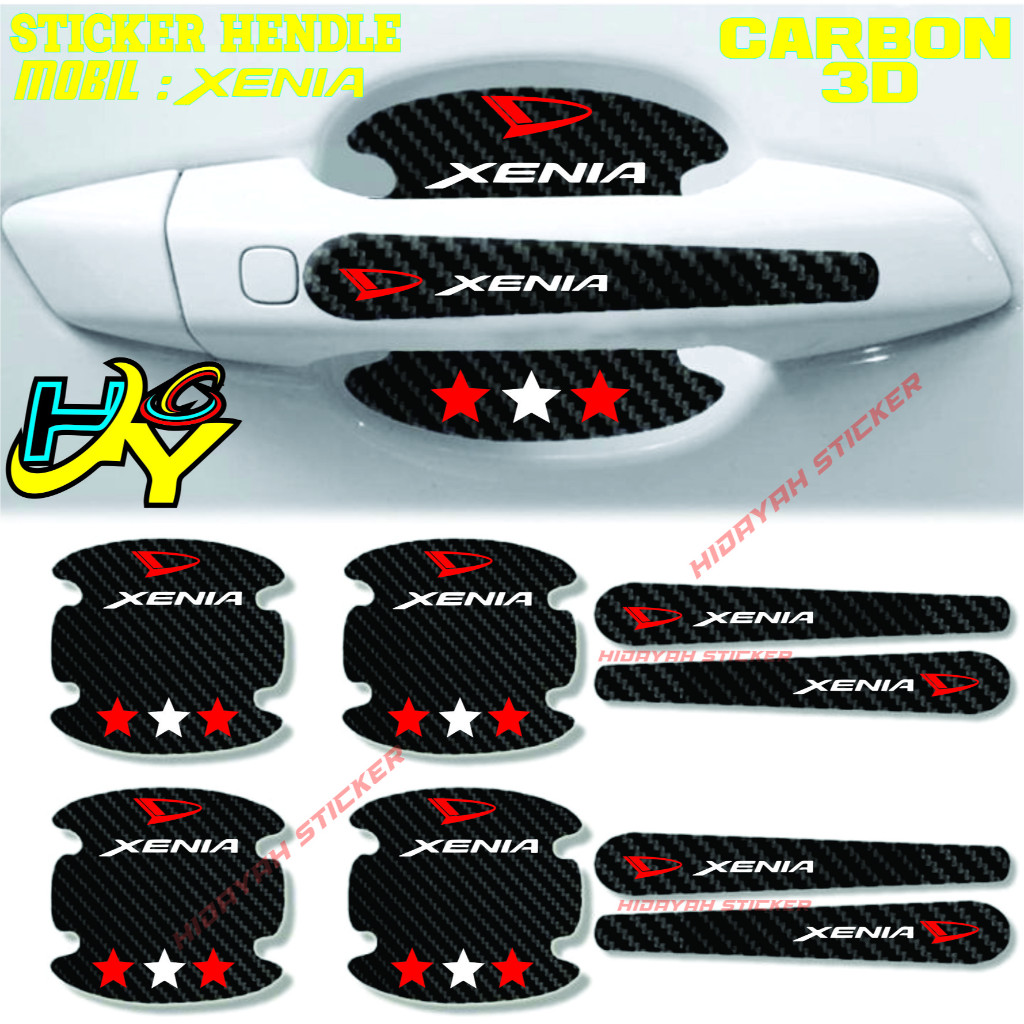 TERBARU STICKER HANDLE MOBIL DAIHATSU XENIA STICKER PELINDUNG GAGANG PINTU MOBIL