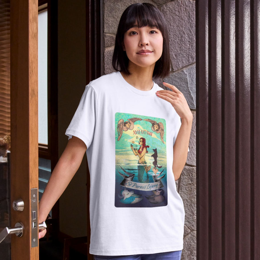 Kaos Buku Ayu Utami Si Parasit Lajang - Kaos Pria Wanita Distro Premium Katun Combed 24s