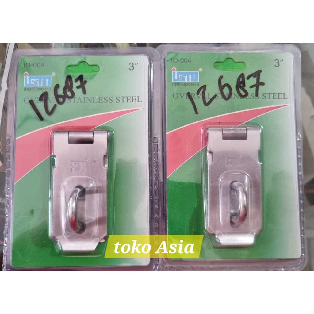 Overval Stainless IGM Tebal - Overpal Grendel Tempat Gembok LAPE-LAPE LAPE LAPE