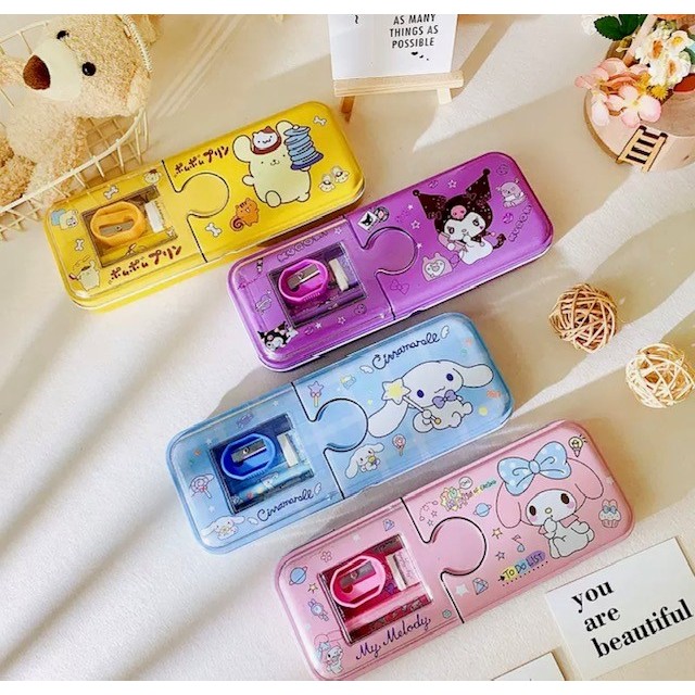 

[YY]Kotak Pensil Anak Anak Sekolah/1 Set Tempat Alat Tulis Motif Sanrioo0007